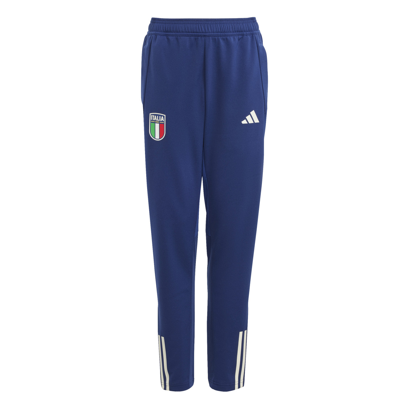 adidas Italie Pantalon d'Entraînement 2023-2024 Enfants Bleu Foncé Blanc