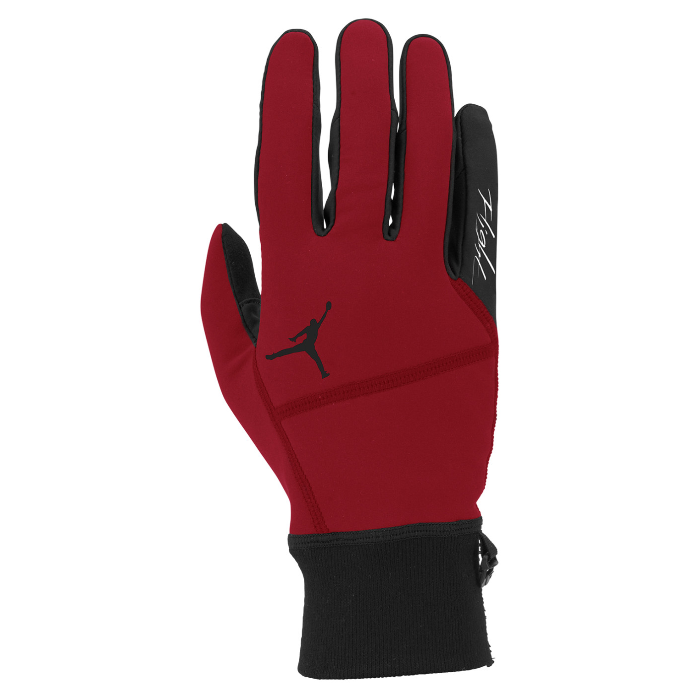 Gants Nike Jordan Hyperstorm Fleece Tech Gear rouges et noirs