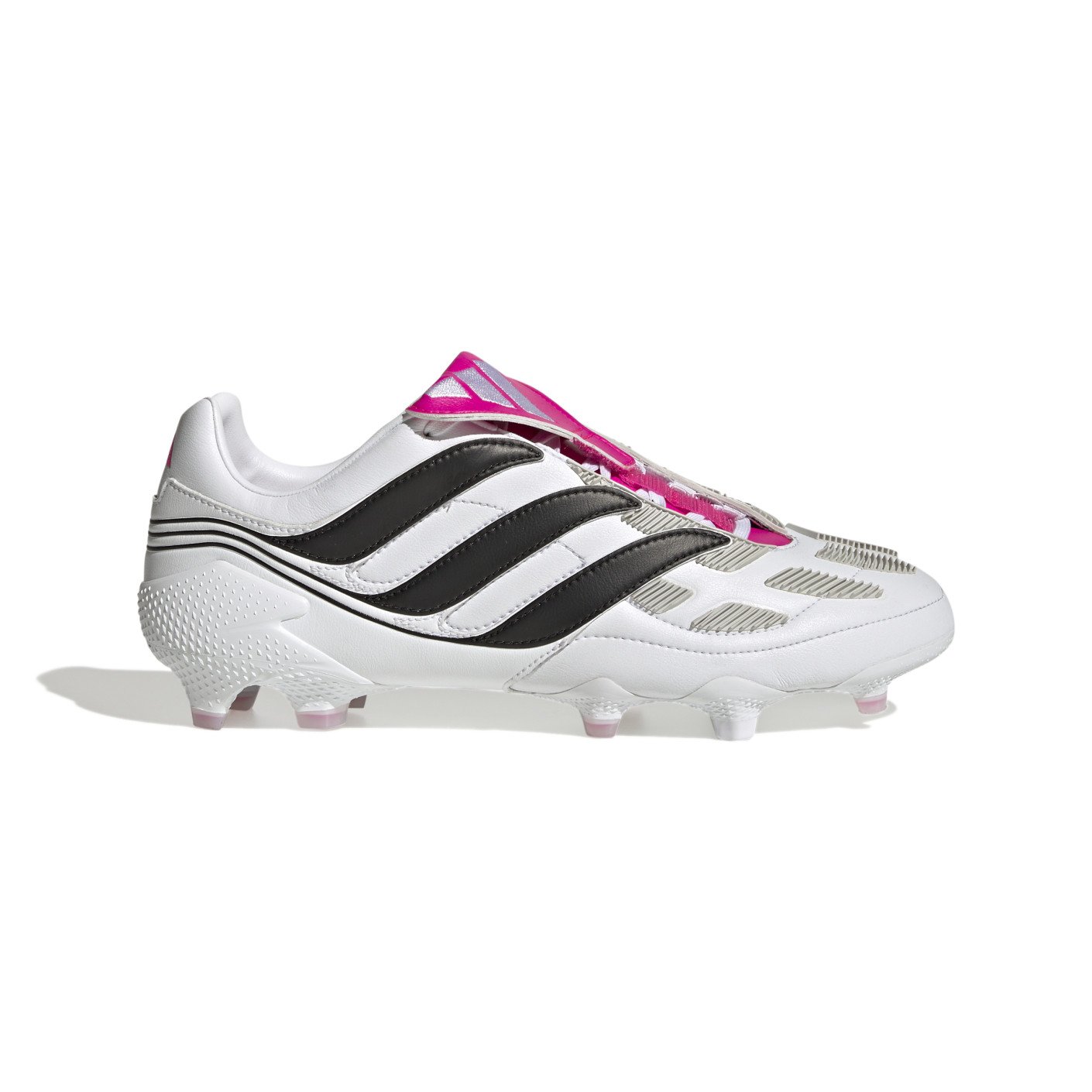 adidas Predator Precision.1 Gazon Naturel Chaussures de Foot (FG) Blanc Noir Rose