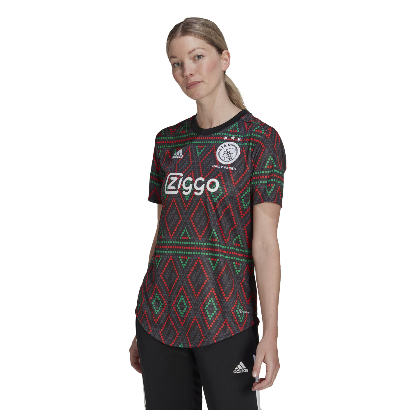 adidas Ajax Daily Paper Pre-Match Trainingsshirt 2022-2023 Dames Multicolor