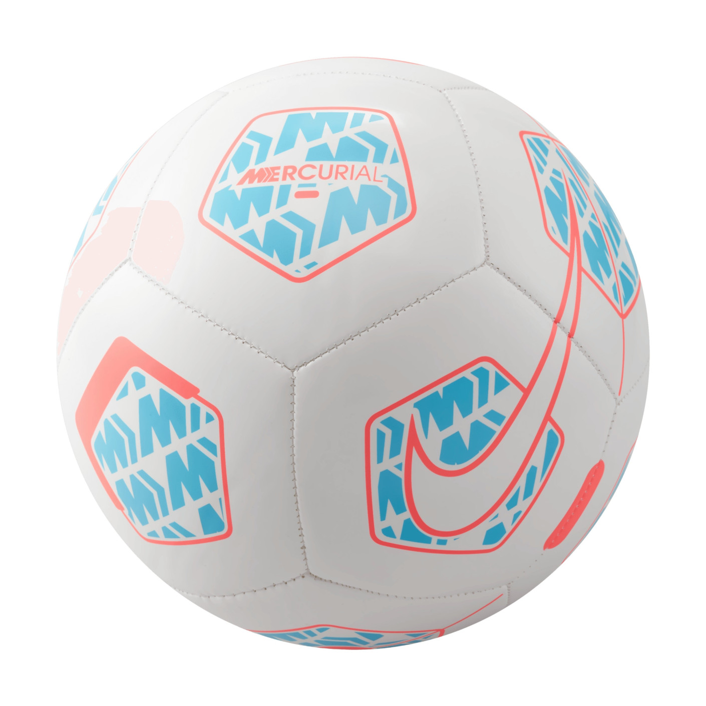 Nike Mercurial Fade Ballon de Football Blanc Bleu Clair Rouge