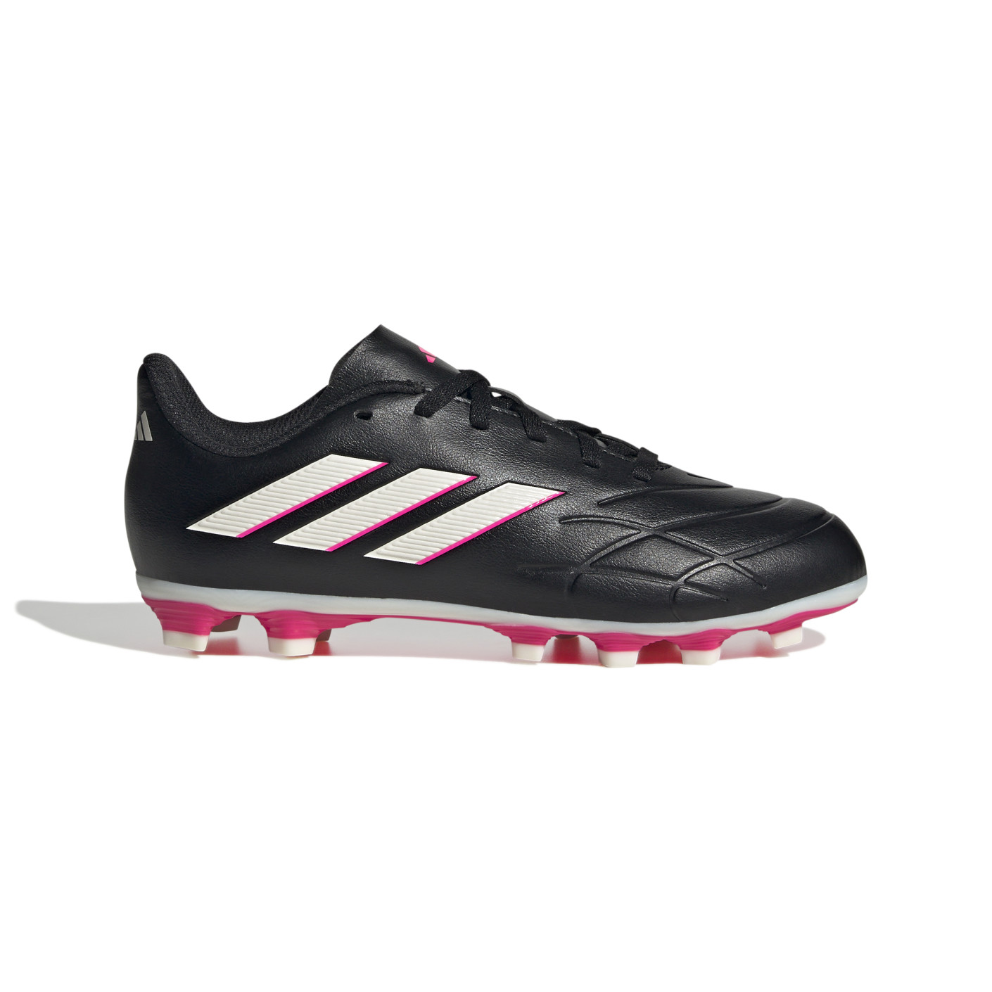 adidas Copa Pure.4 Gazon Naturel Gazon Artificiel Chaussures de Foot (FxG) Enfants Noir Blanc Rose Vif