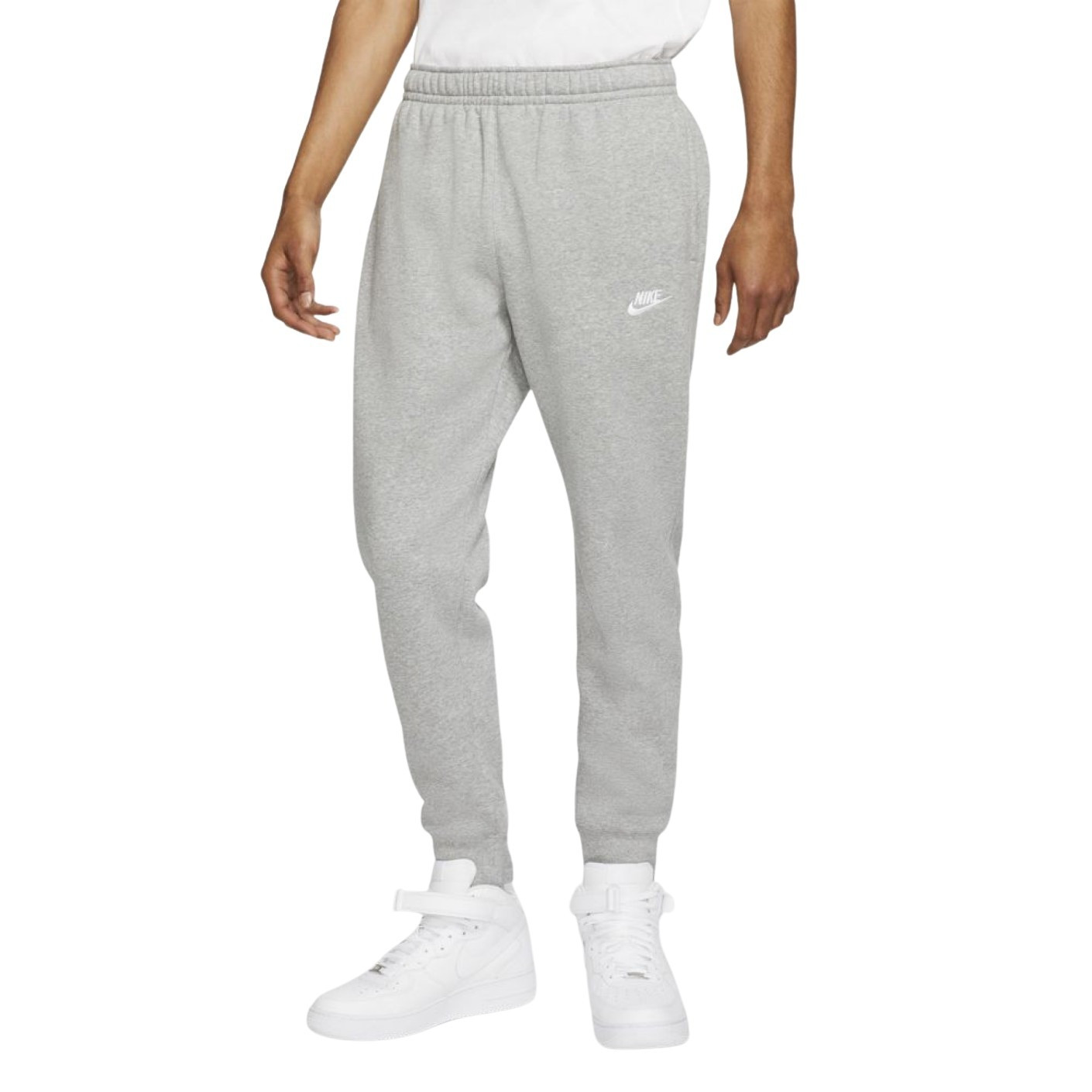 Nike Sportswear Club Fleece Joggingbroek Grijs Wit