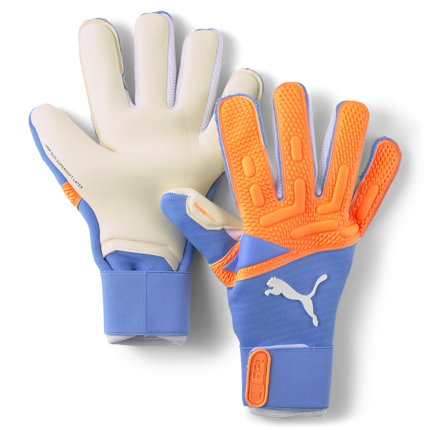 PUMA Future Pro Hybrid Gants de Gardien de But Orange Bleu