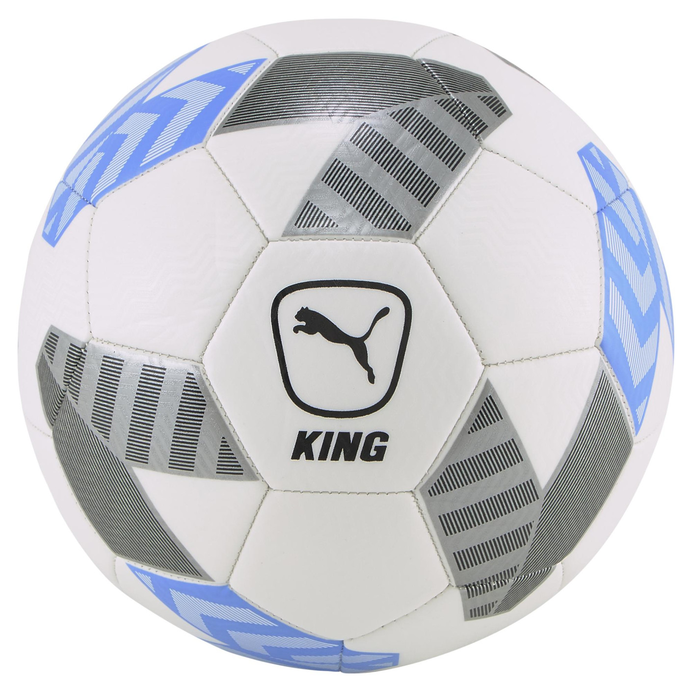 PUMA King Ballon de Football Blanc Bleu Gris