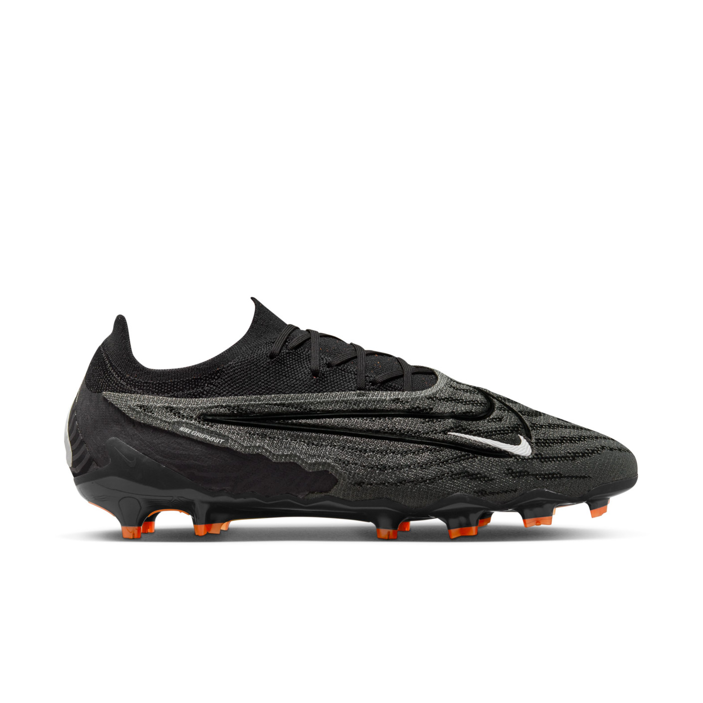 Nike Phantom GX Elite Gras Voetbalschoenen FG Zwart Wit Oranje Voetbalshop.be