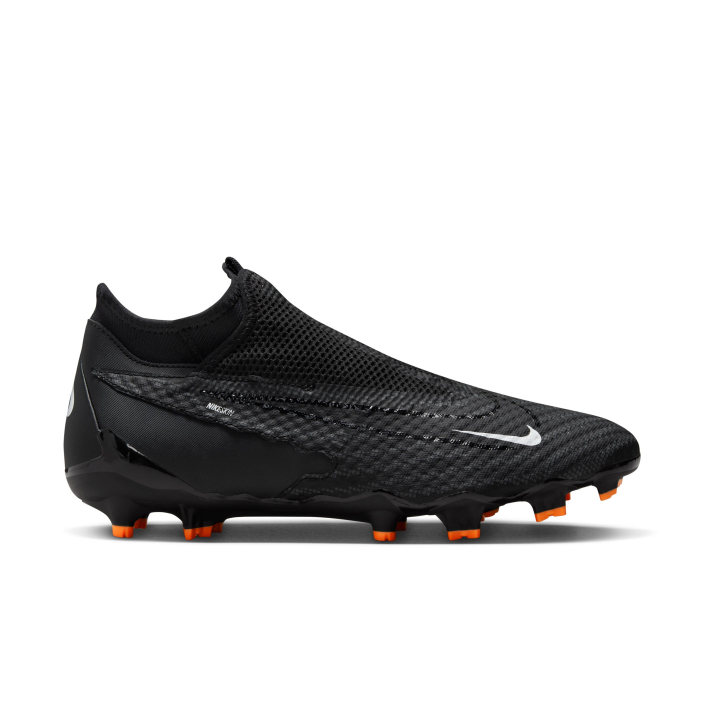 Nike Phantom GX Academy Dynamic Fit Gazon Naturel Gazon Artificiel Chaussures de Foot (MG) Noir Blanc Orange