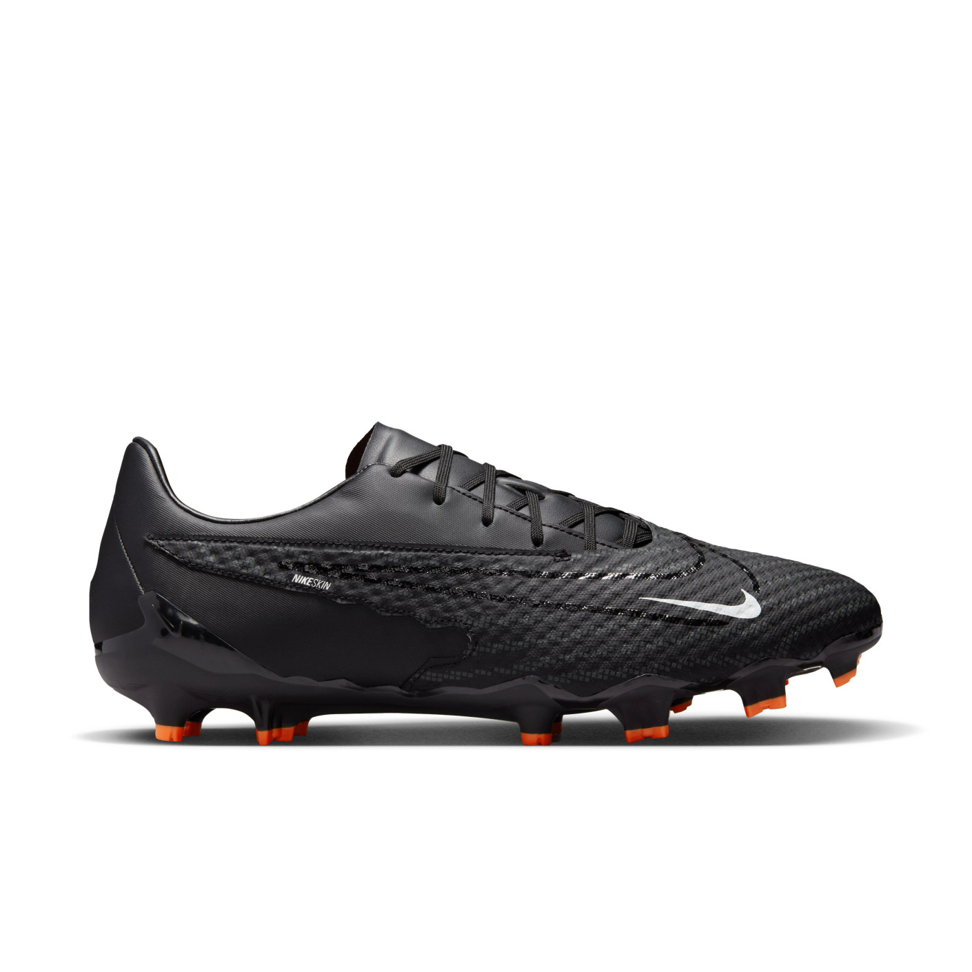 Nike Phantom GX Academy Gazon Naturel Gazon Artificiel Chaussures de Foot (MG) Noir Blanc Orange