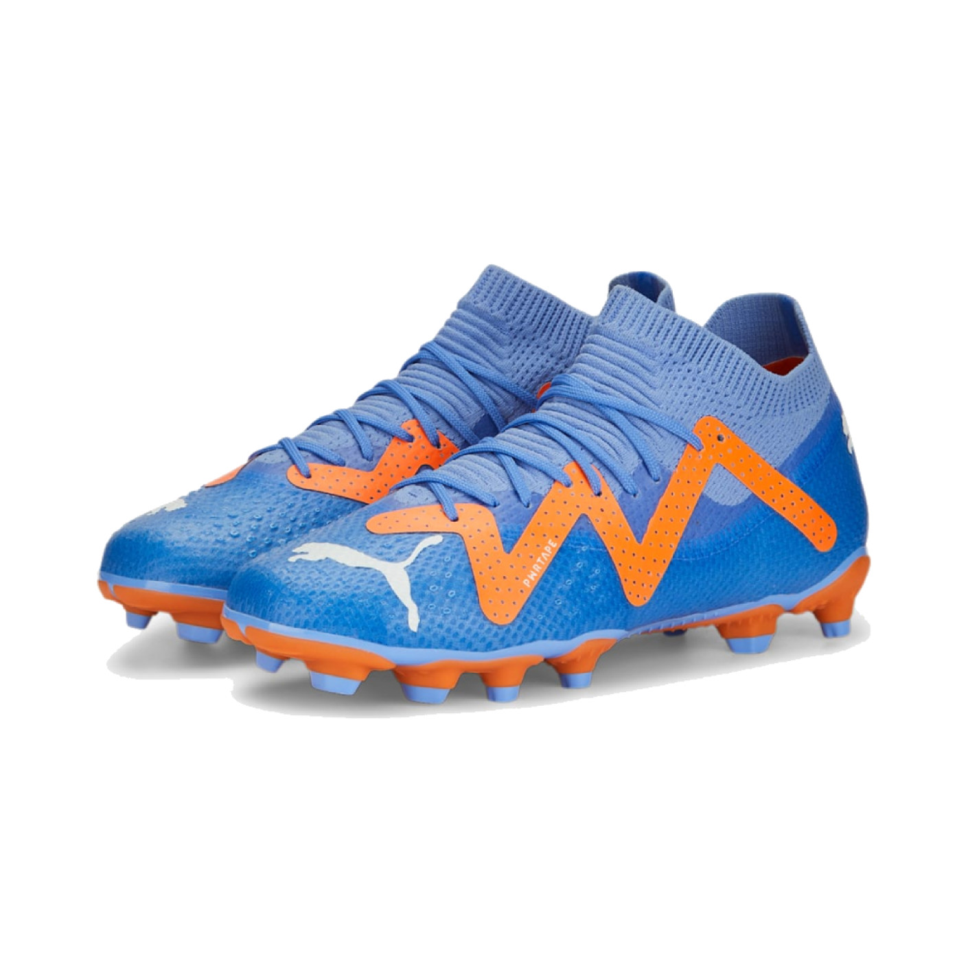 PUMA Future Pro Gras / Kunstgras Voetbalschoenen (MG) Kids Blauw Oranje Wit