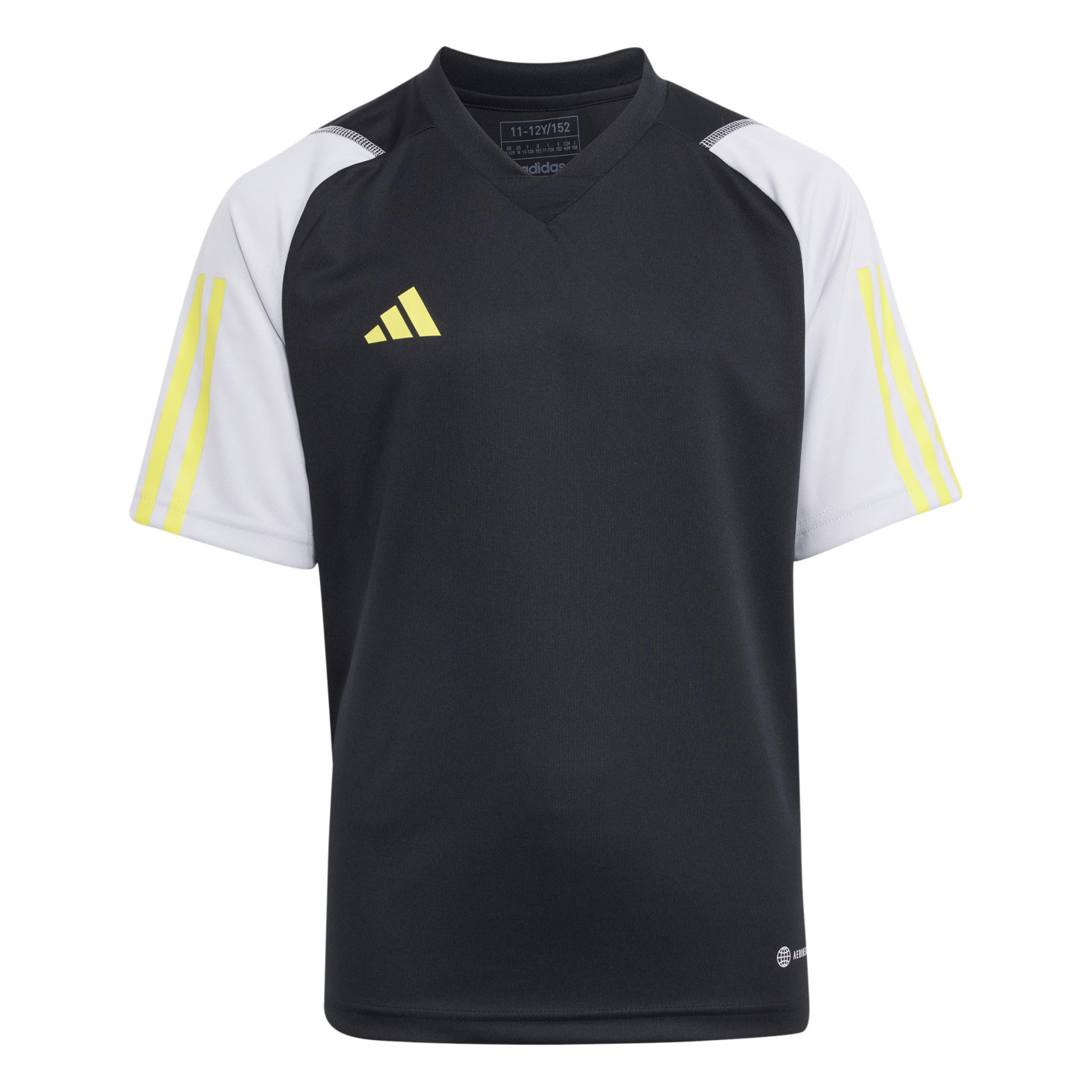adidas Tiro 23 Competition Voetbalshirt Kids Zwart Grijs Geel