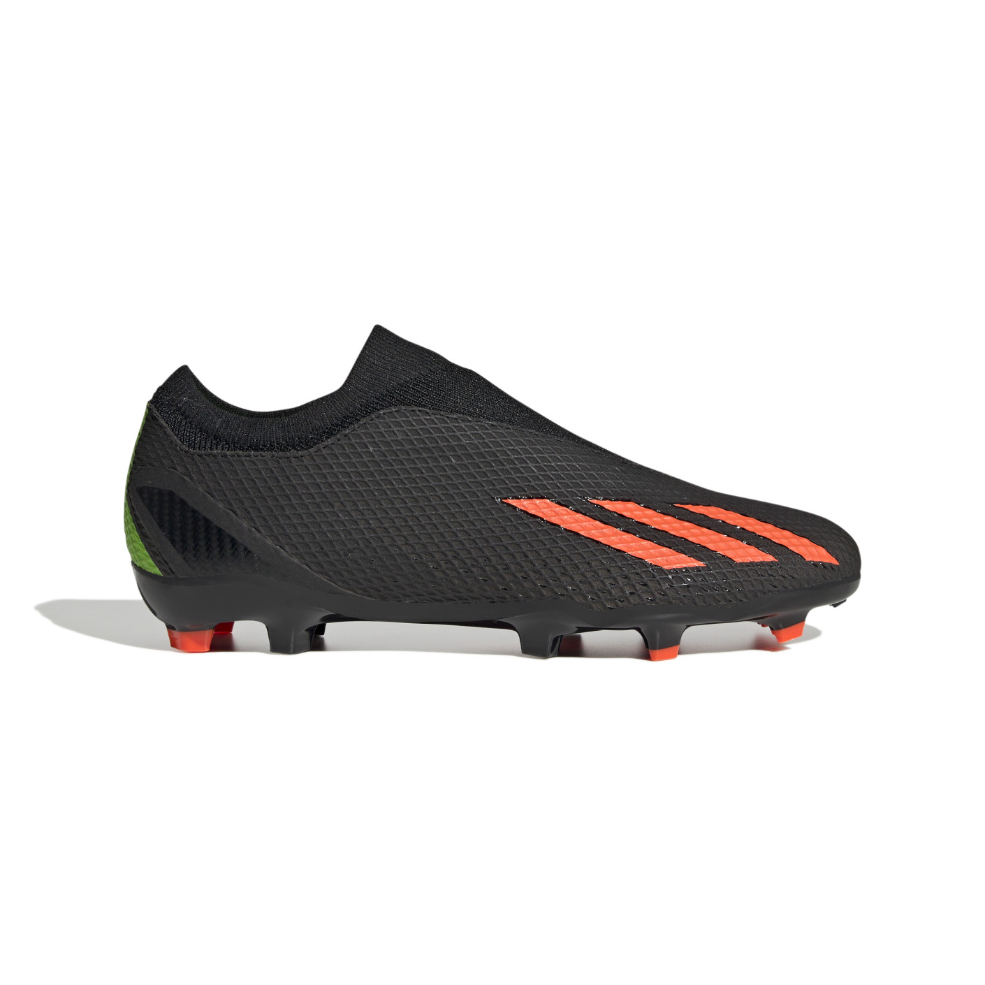 adidas X Speedportal.3 Sans Lacets Gazon Naturel Chaussures de Foot (FG) Noir Rouge