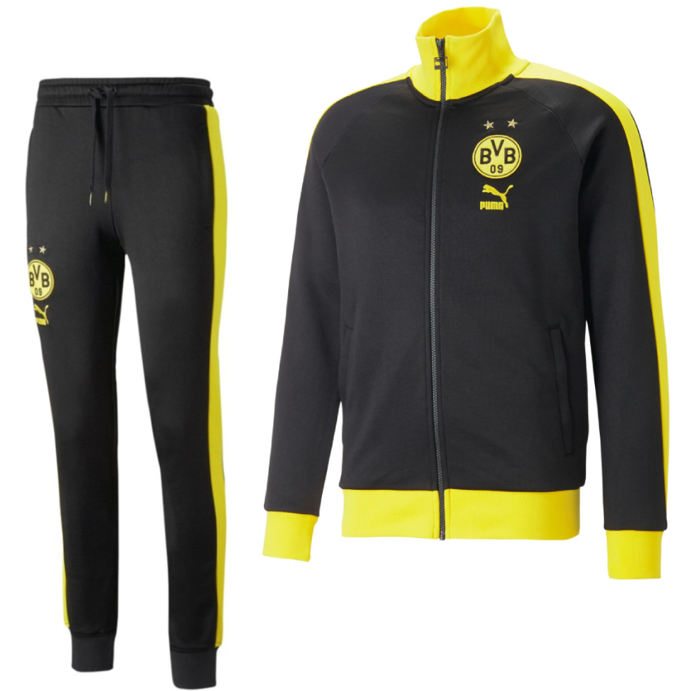 PUMA Borussia Dortmund FtblHeritage Survêtement Full-Zip 2022-2023 Noir Jaune