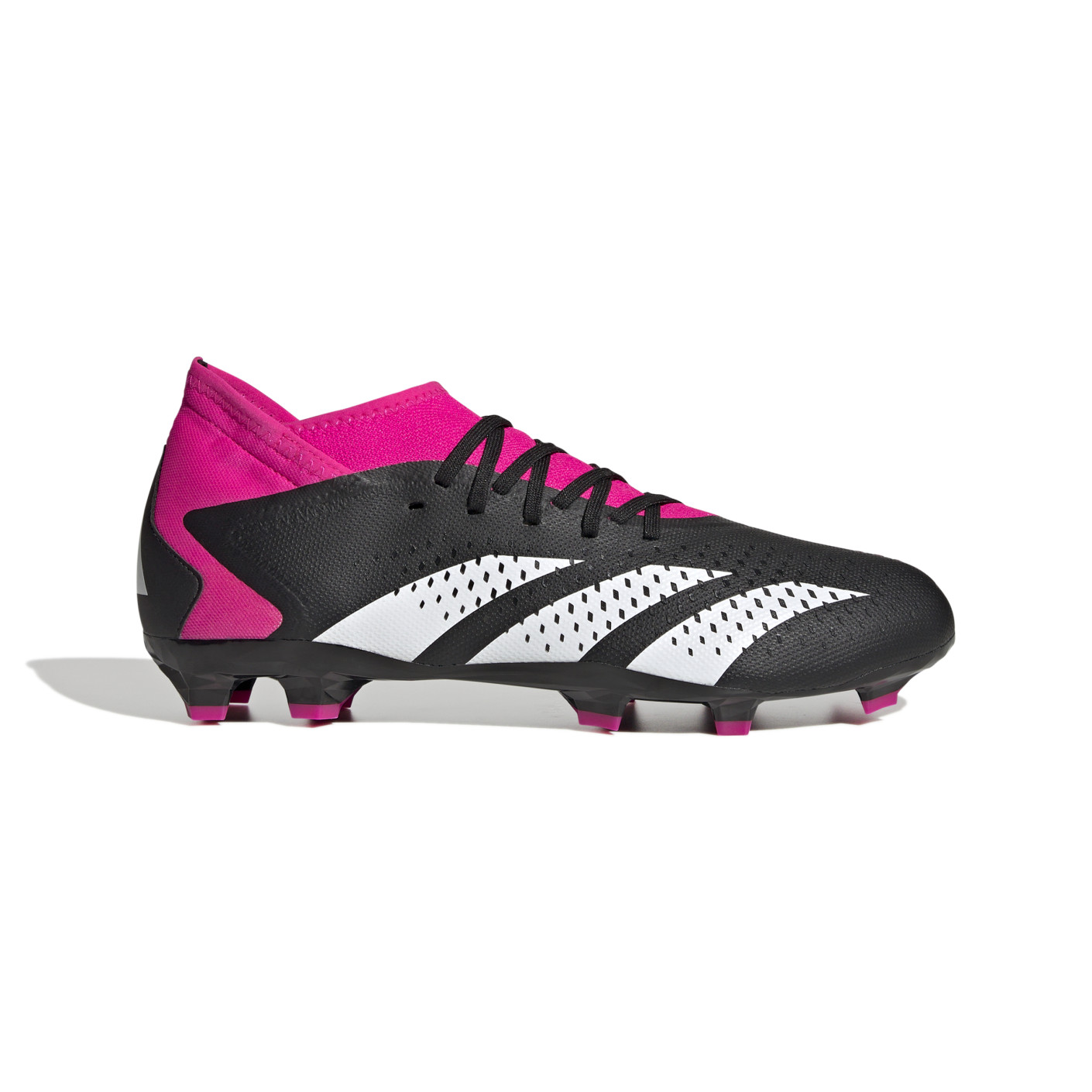 adidas Predator Accuracy.3 Gazon Naturel Chaussures de Foot (FG) Noir Blanc Rose