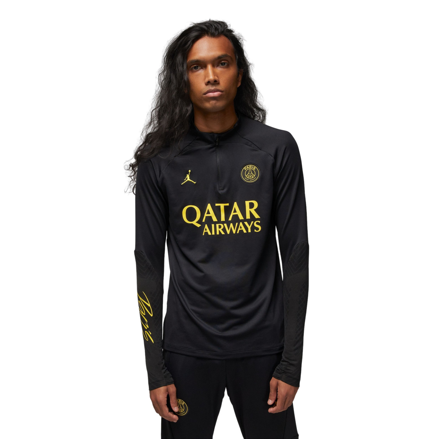 Nike Paris Saint-Germain X Jordan Strike Haut d'Entraînement 2022-2023 Noir  Jaune 