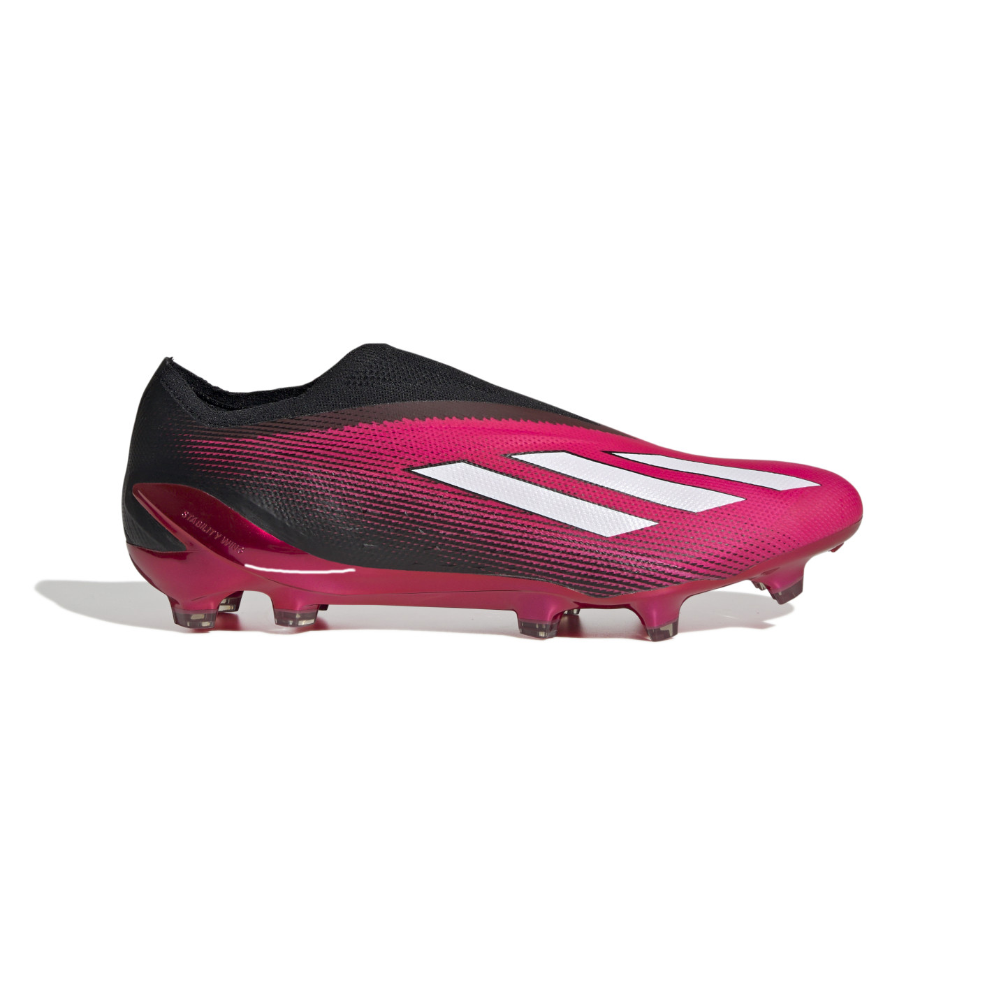 adidas X Speedportal+ Gazon Naturel Chaussures de Foot (FG) Rose Noir Blanc