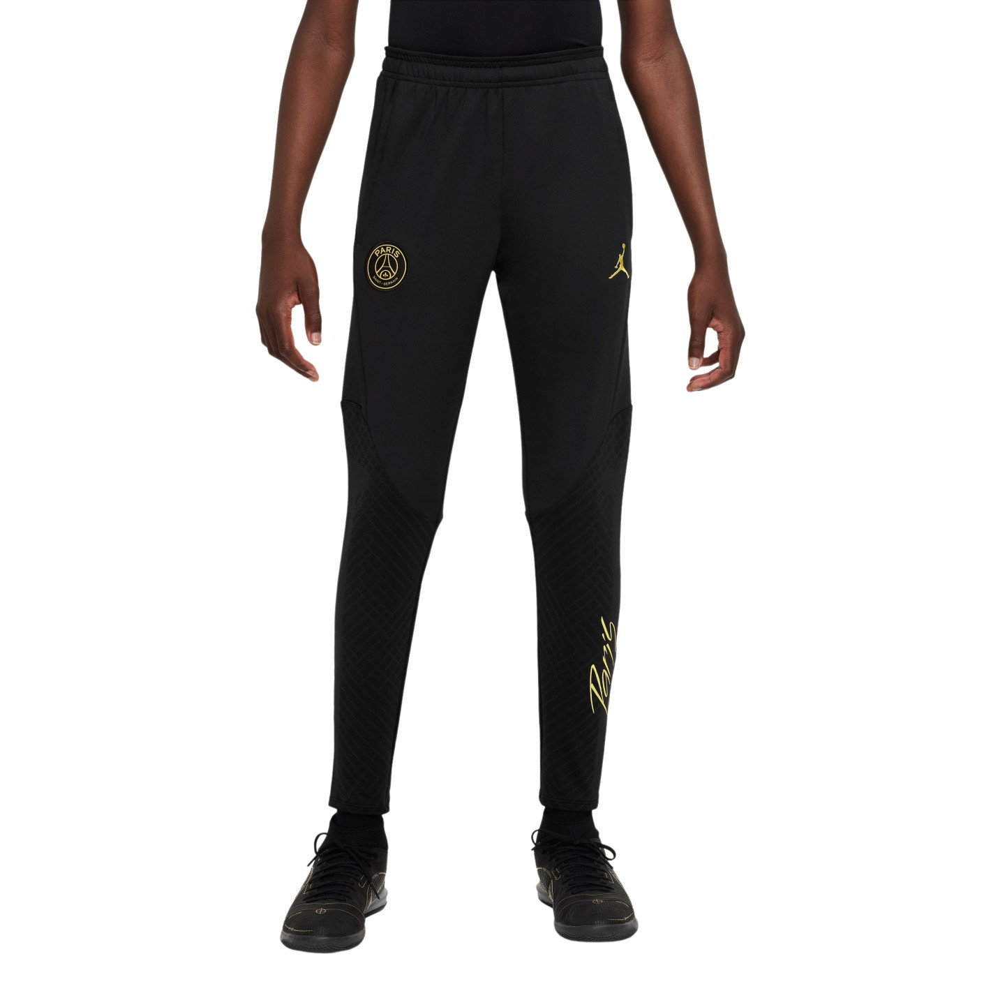 Nike Paris Saint-Germain X Jordan Strike Pantalon d'Entraînement 2022-2023 Enfants Noir Jaune