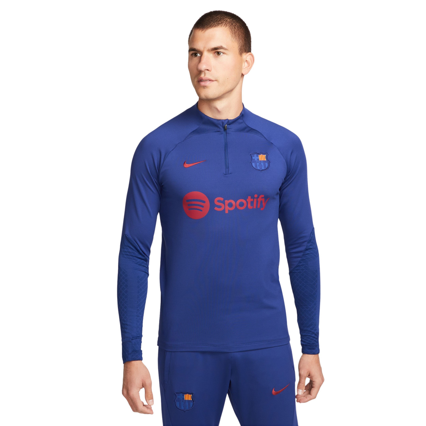 Nike FC Barcelona Strike Trainingstrui 2022-2023 Blauw Rood Geel