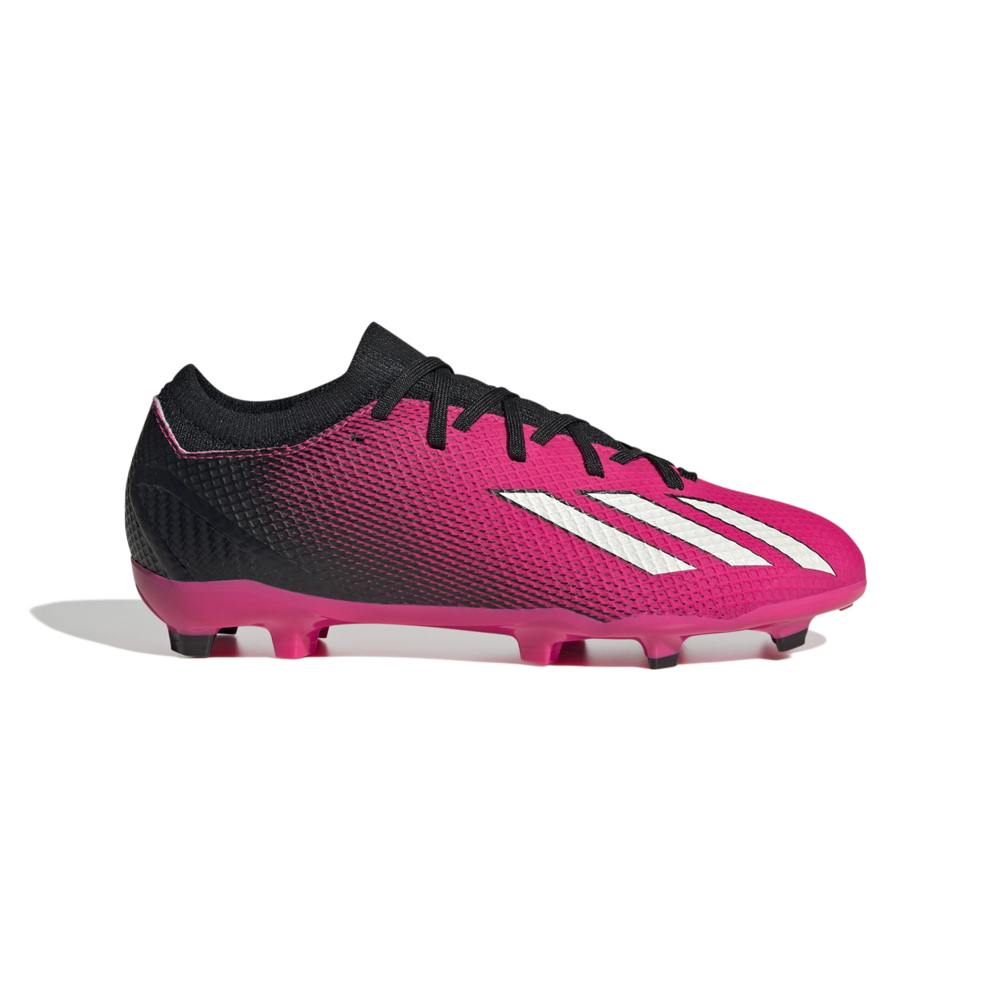 adidas X Speedportal.3 Gazon Naturel Chaussures de Foot (FG) Enfants Rose Noir Blanc