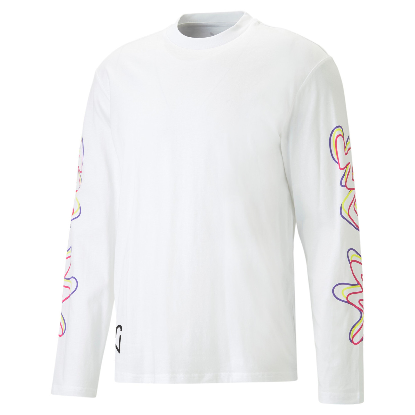 PUMA Neymar Jr Creativity T-Shirt Manches Longues Blanc Jaune