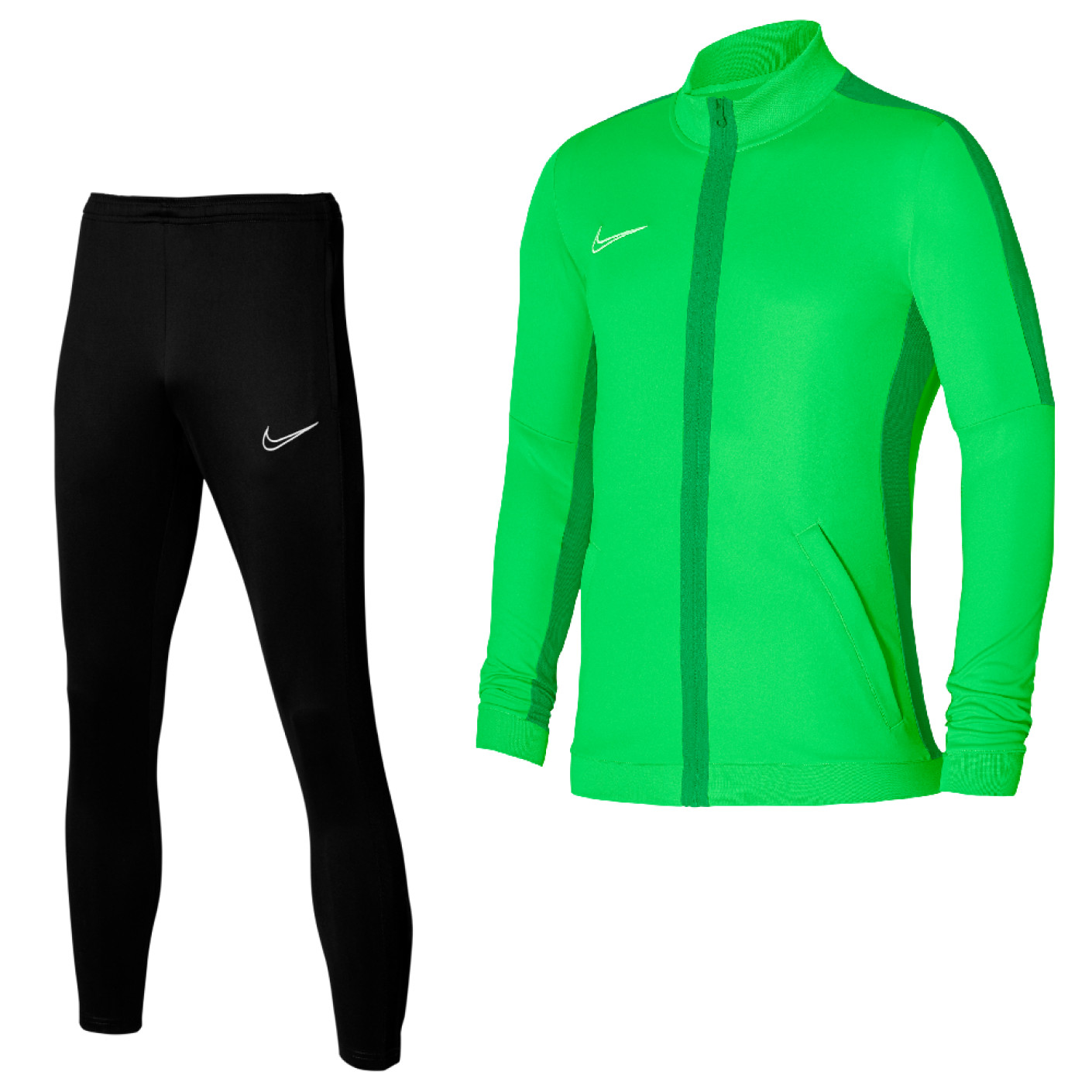 Nike Dri-FIT Academy 23 Full-Zip Trainingspak Kids Groen Wit