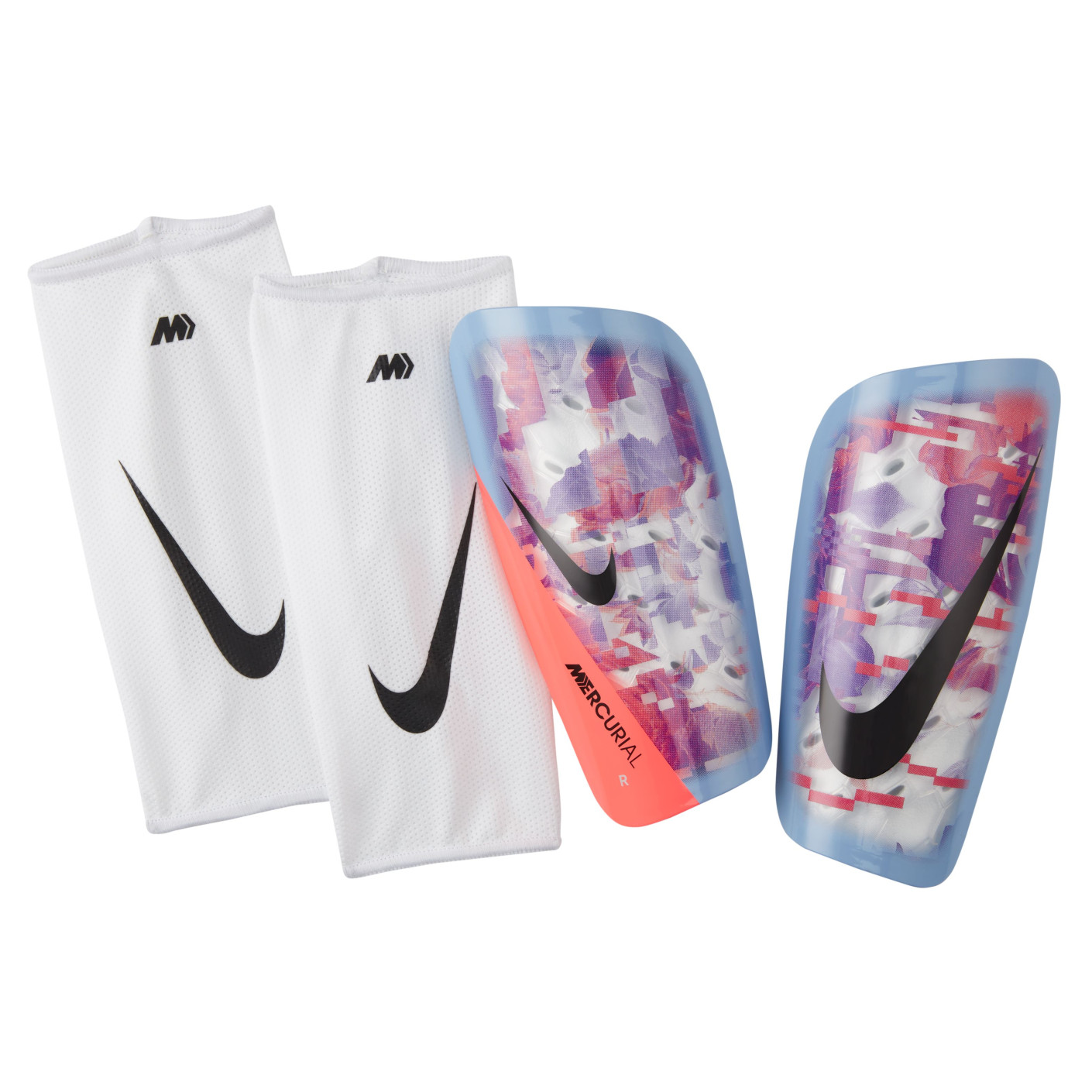 Nike Mercurial Lite Scheenbeschermers Blauw Paars Roze