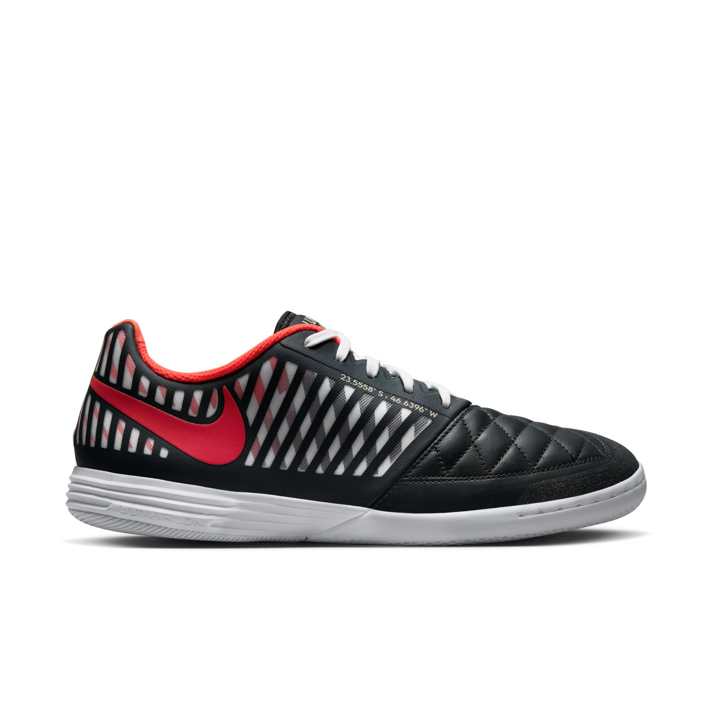 Nike Lunargato II Zaalvoetbalschoenen (IN) Zwart Rood Wit