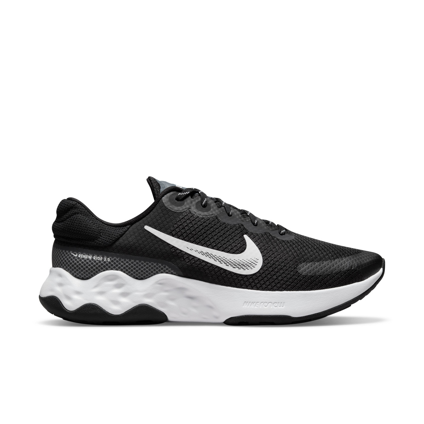 Nike Renew Ride 3 Sneakers Zwart Wit Grijs