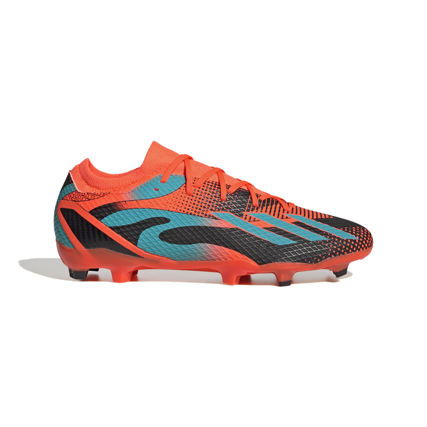 adidas X Speedportal.3 Messi Gazon Naturel Chaussures de Foot (FG) Orange Vert Noir