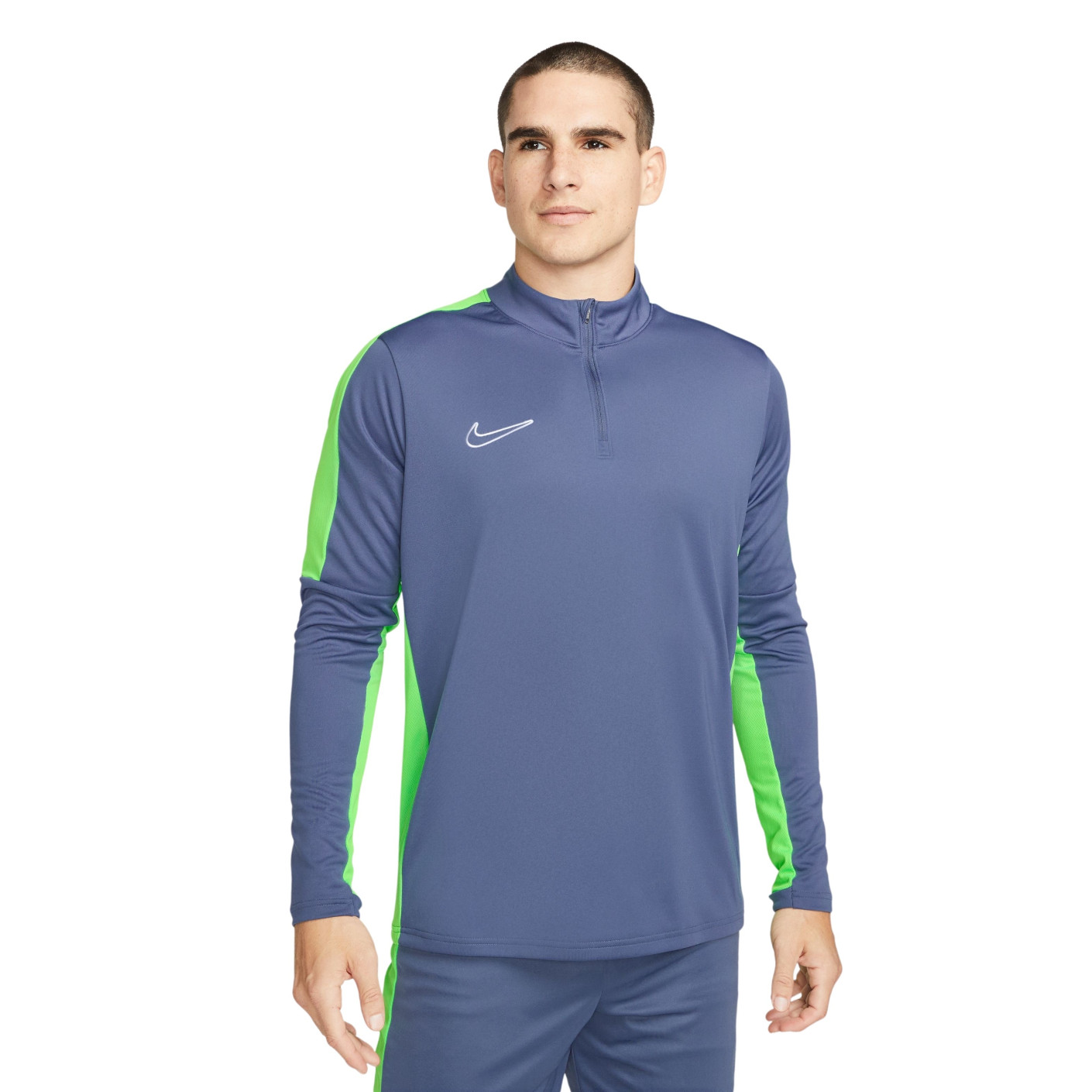 Nike Dri-Fit Academy 23 Trainingstrui 1/4-Zip Blauw Groen Wit