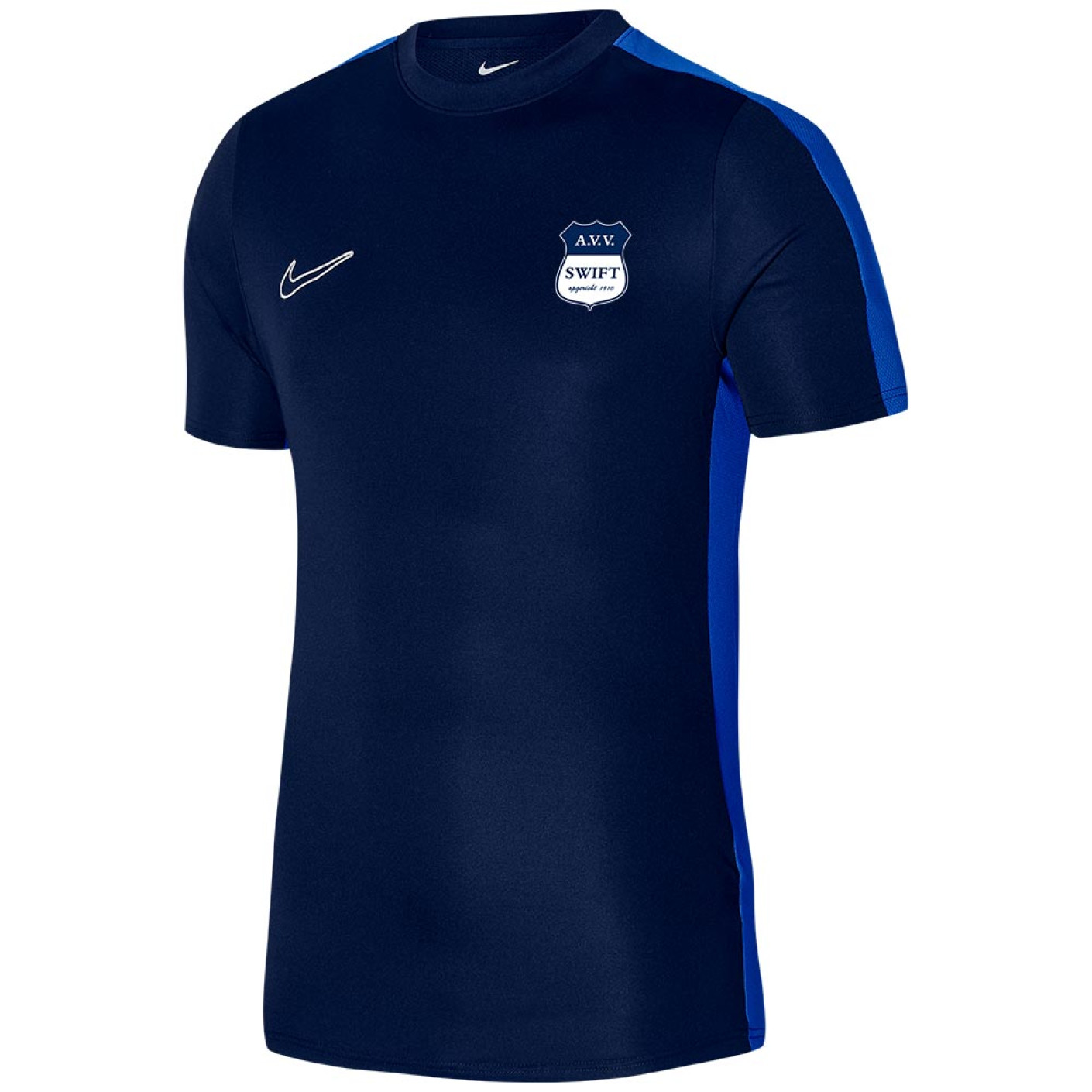 AVV Swift Trainingsshirt Senior Donkerblauw Blauw Wit