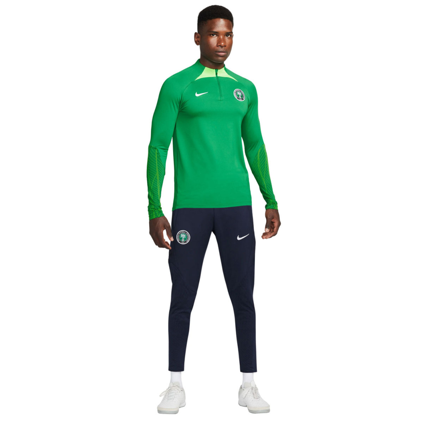 Nike Nigeria Strike Survêtement 2022-2024 Vert Bleu Foncé