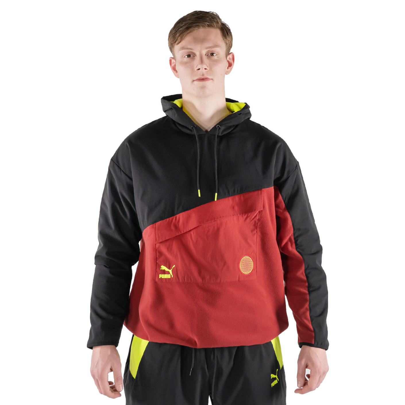 Sweat a capuche PUMA Borussia Dortmund FTBL Statement 2022 2023 noir rouge jaune Voetbalshop.be