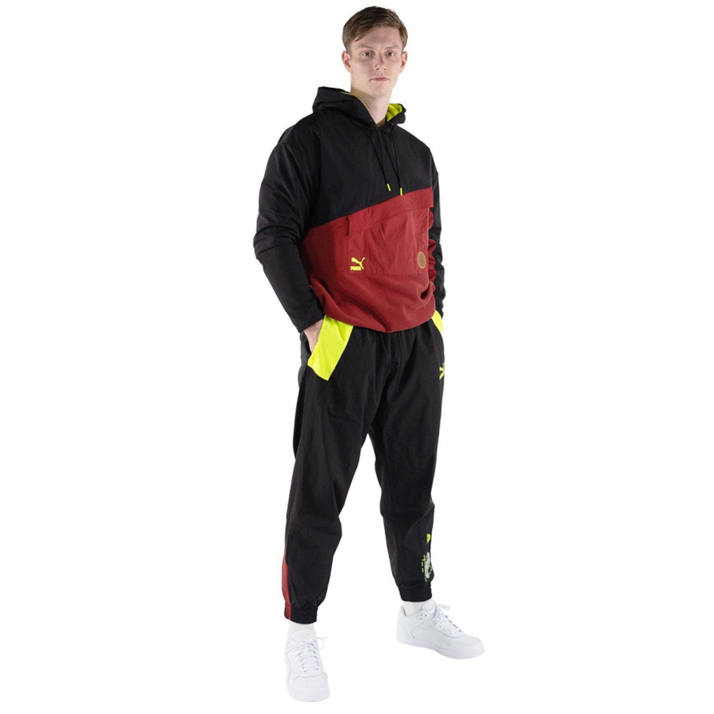 Survetement puma store noir et jaune
