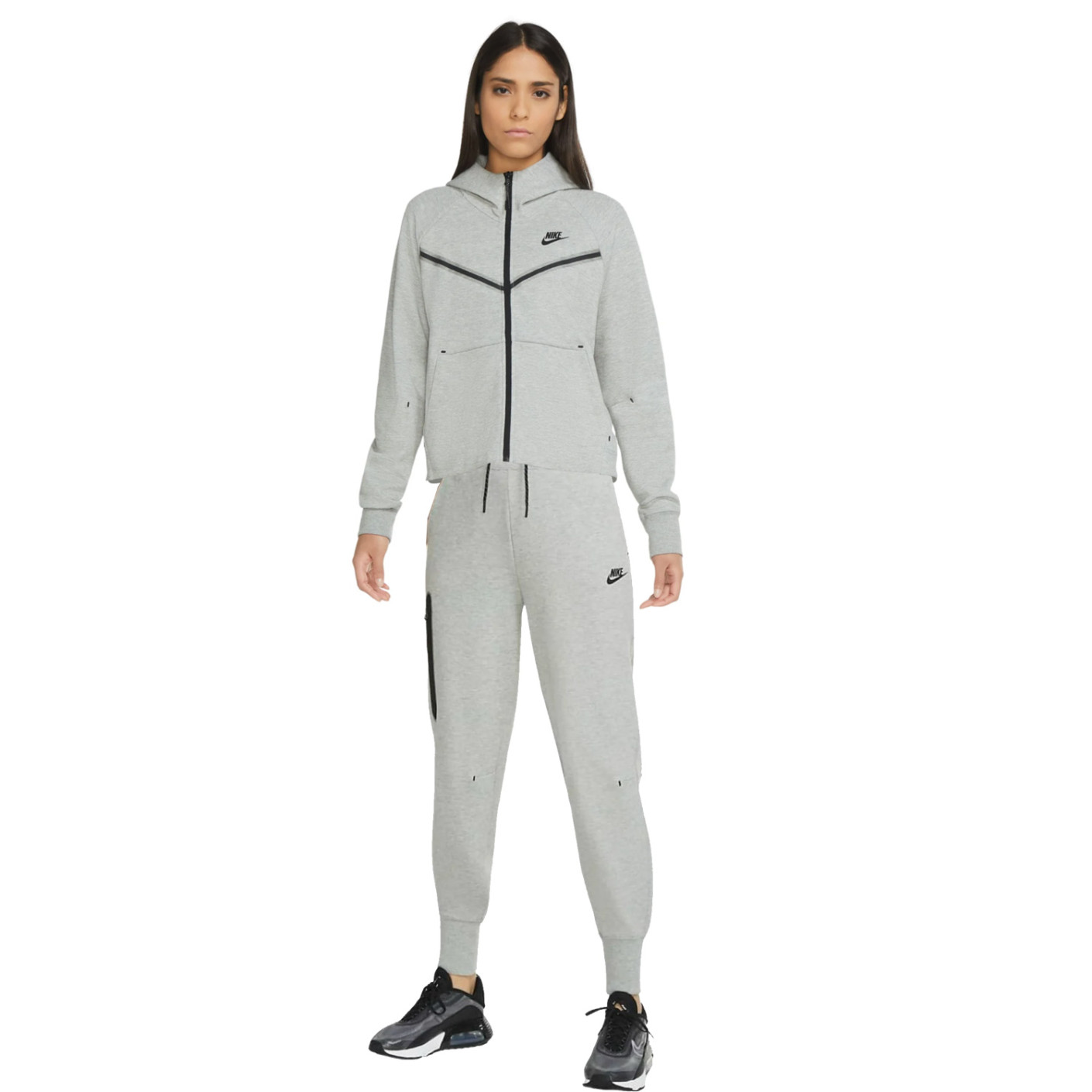 Nike Tech Fleece Essential  Survêtement Femmes Gris Clair