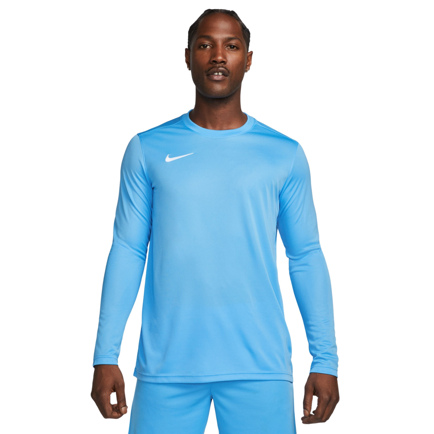 Nike DRY PARK VII Maillot de Foot Manches Longues Bleu Clair