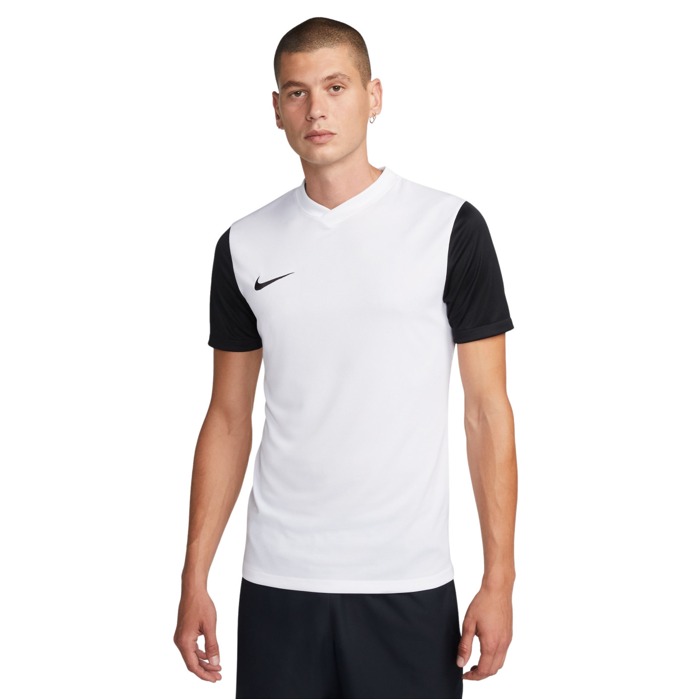 Nike Tiempo Premier II Maillot de Foot Blanc Noir