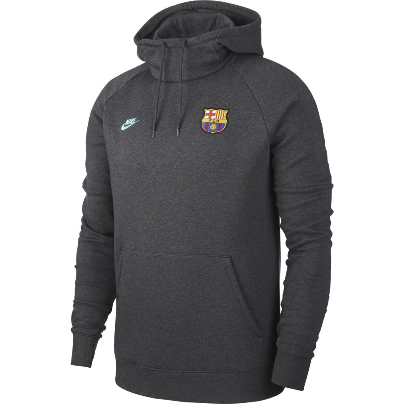 Nike FC Barcelona GFA Fleece Hoodie 2019-2020 Antraciet