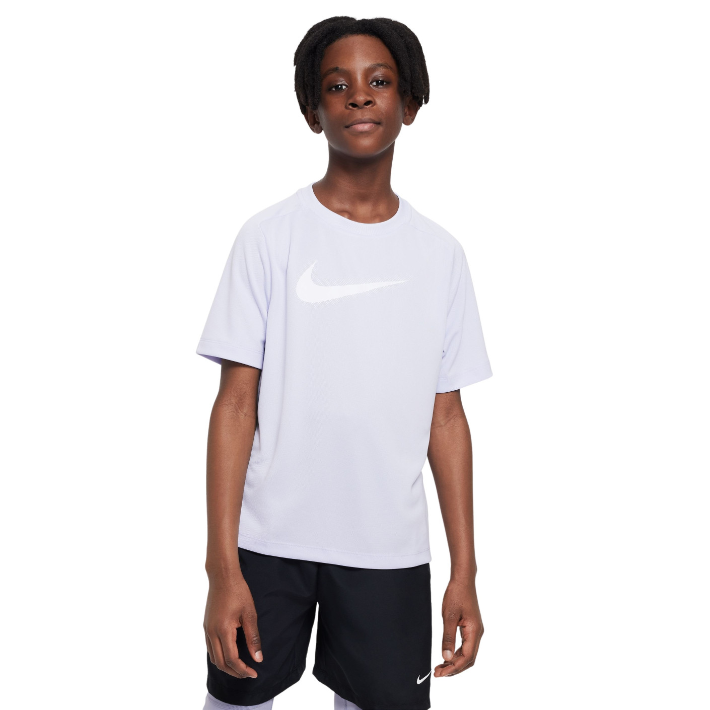 Nike Multi+ Trainingsshirt Kids Lichtpaars Wit