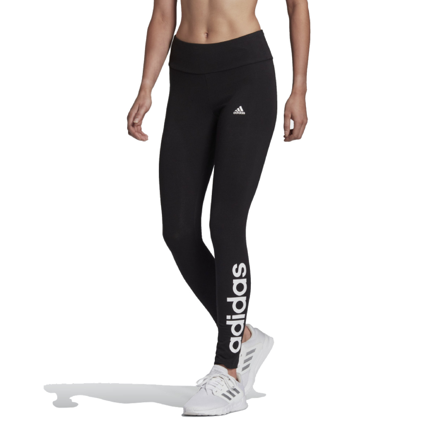 Legging taille haute adidas LOUNGEWEAR Essentials Noir Blanc