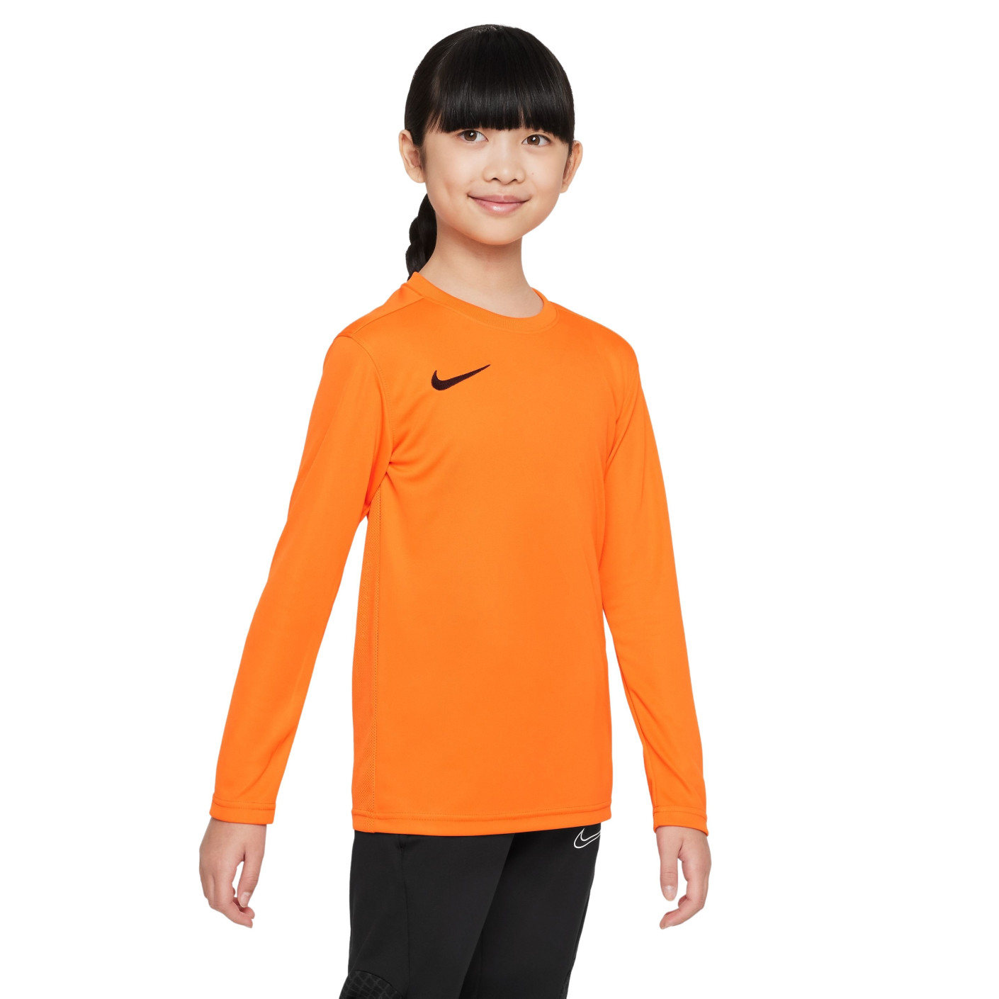 Nike Park VII Voetbalshirt Lange Mouwen Kids Oranje Zwart