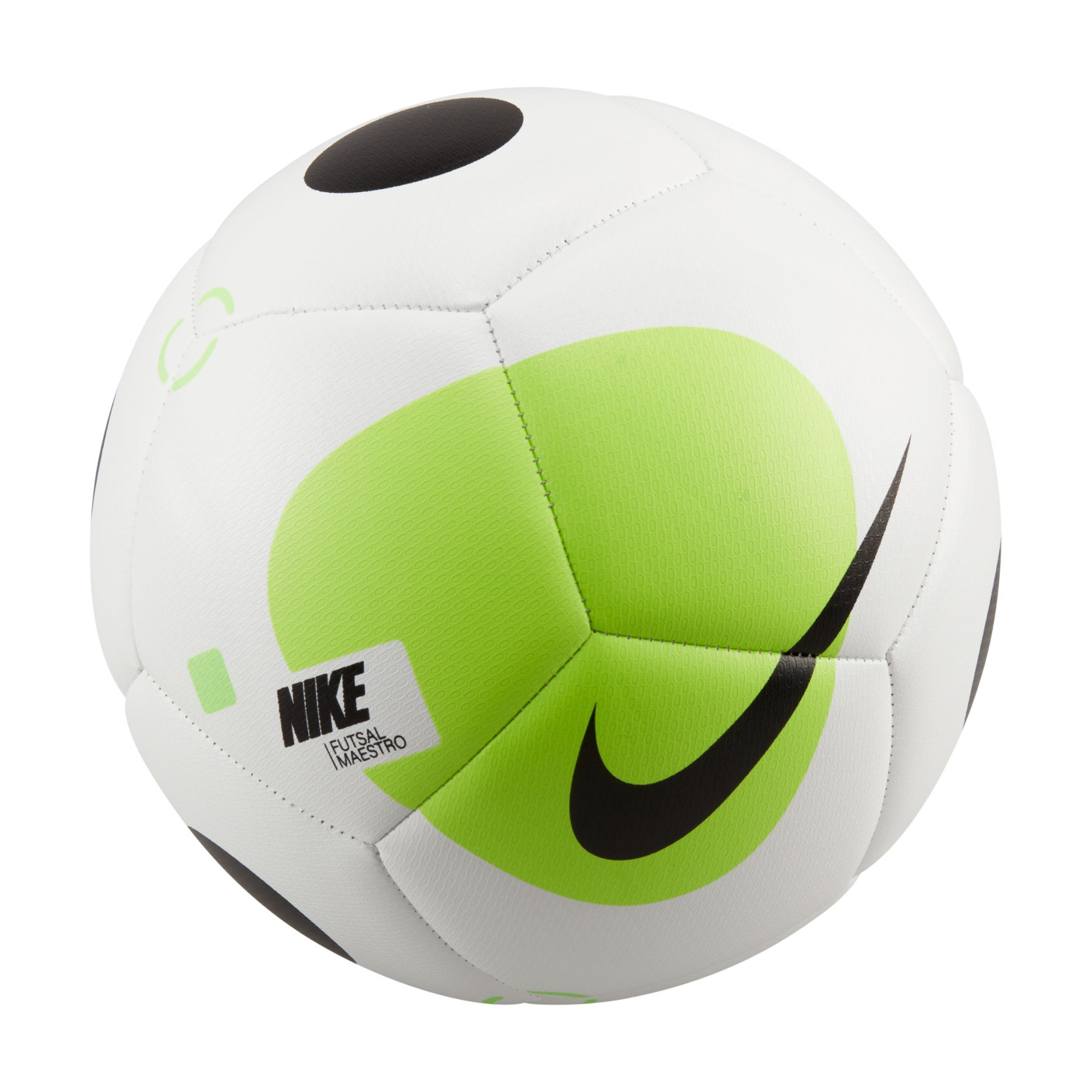 Nike Futsal Maestro Ballon de Football en Salle Taille 4 Blanc Vert Clair Noir