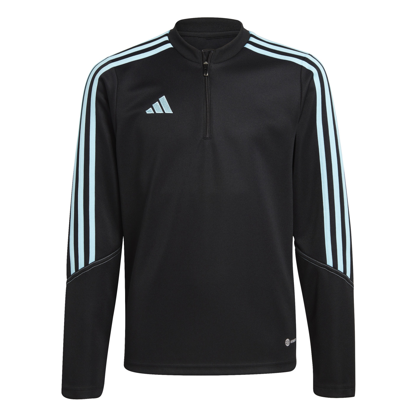 adidas Tiro 23 Club Trainingstrui Kids Zwart Lichtblauw
