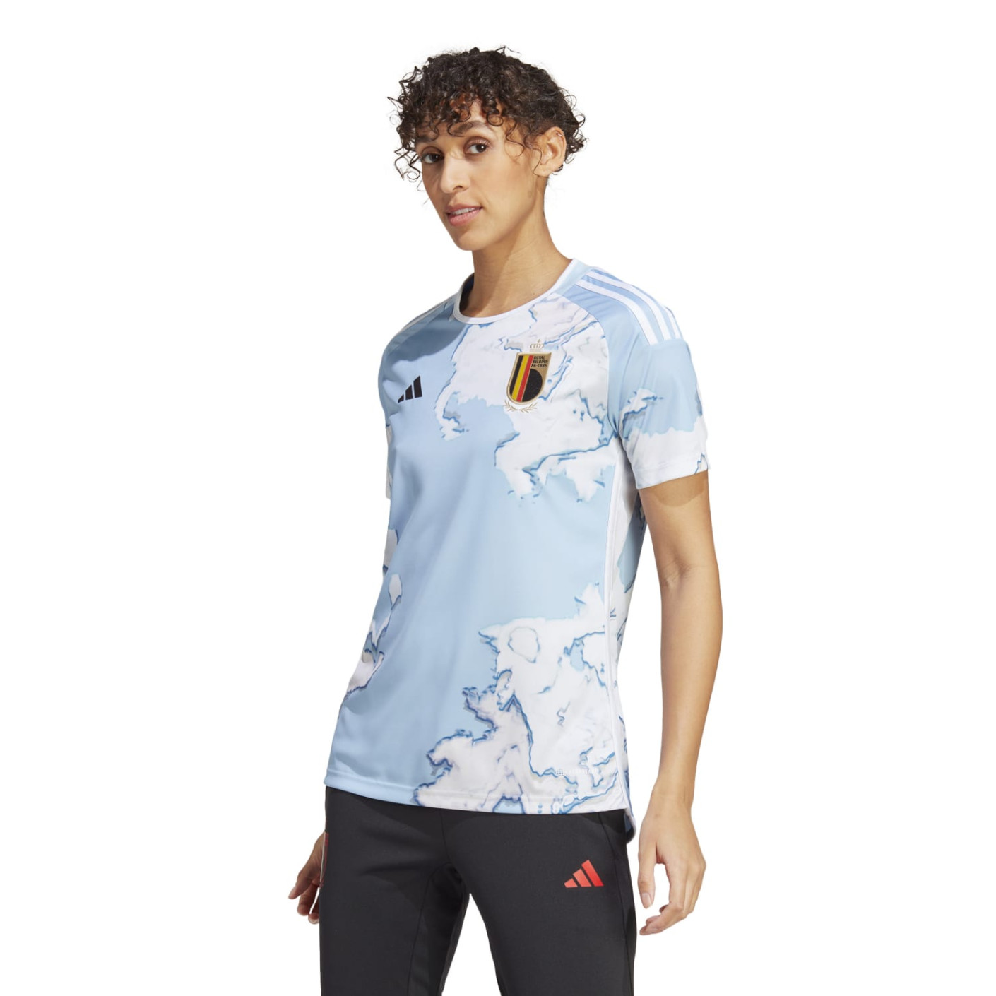 adidas Belgique Red Flames Maillot Extérieur 2023-2025 Femmes