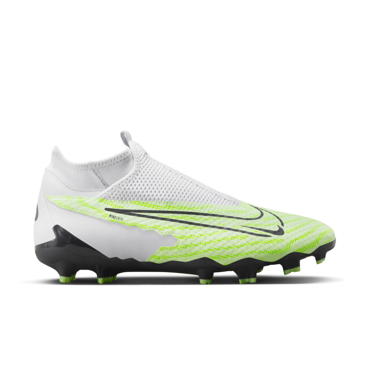 Nike Phantom GX Academy Dynamic Fit Gazon Naturel Gazon Artificiel (MG) Blanc Jaune Vif Noir