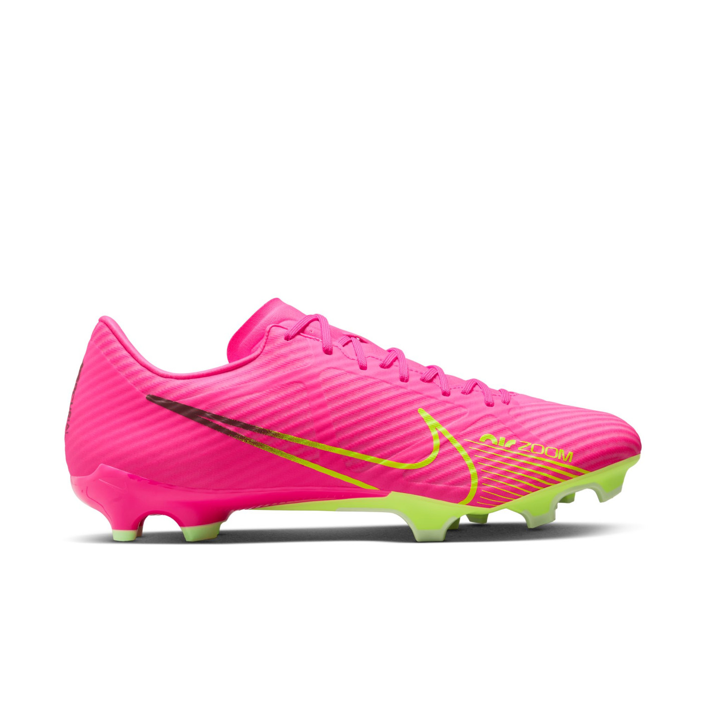 Nike Zoom Mercurial Vapor 15 Academy Gazon Naturel Gazon Artificiel Chaussures de Foot (MG) Rose Vif Jaune Vert Clair