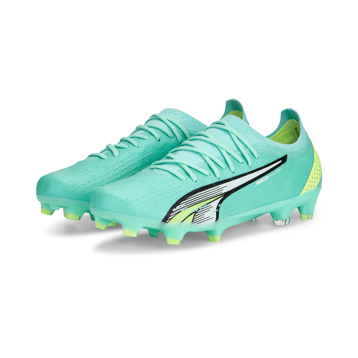 PUMA Ultra Ultimate Gras / Kunstgras Voetbalschoenen (MG) Dames Felgroen Lichtgroen Wit