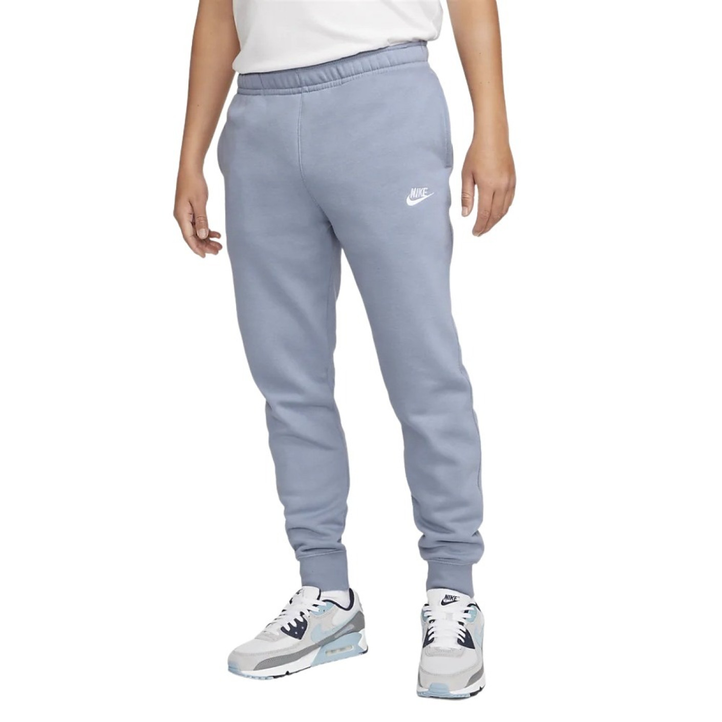 Nike Sportswear Club Fleece Joggingbroek Blauwgrijs Wit