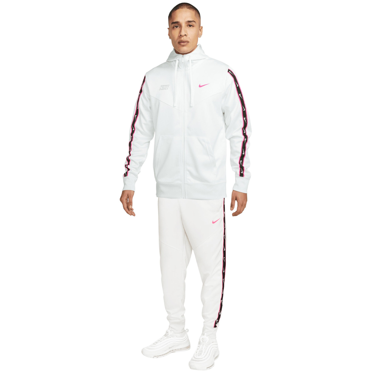 Ensemble nike bande blanche top