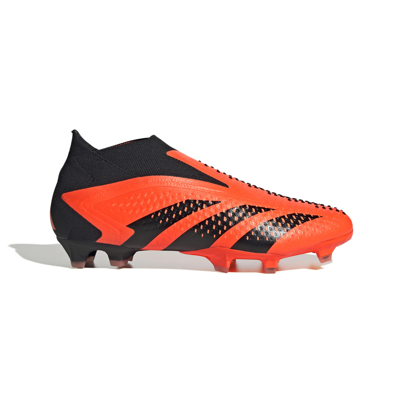 adidas Predator Accuracy Sans Lacets Gazon Naturel Chaussures de Foot FG Orange Noir Voetbalshop.be