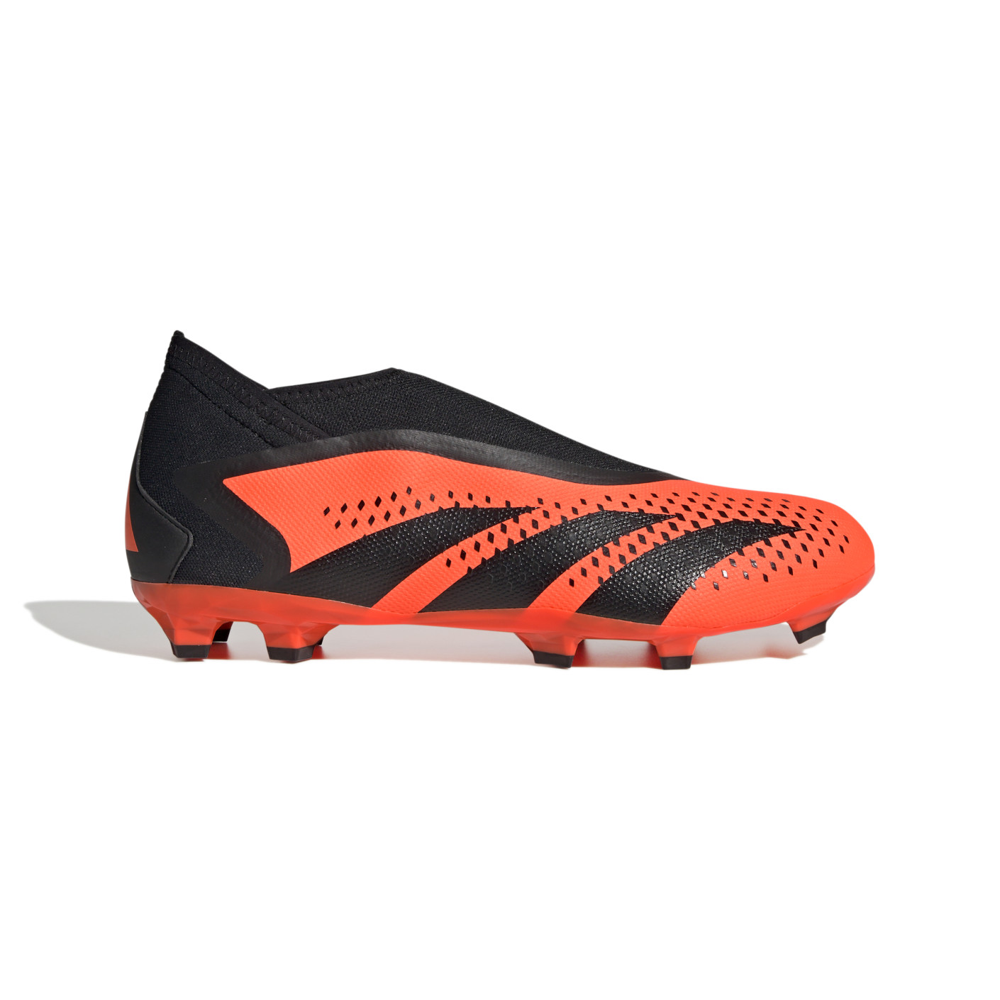 adidas Predator Accuracy.3 Sans Lacets Gazon Naturel Chaussures de Foot (FG) Orange Noir